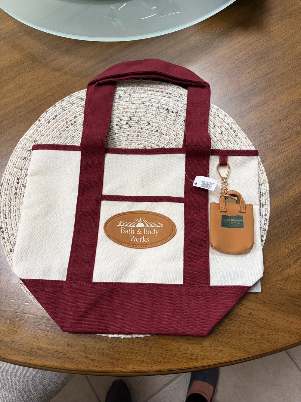 Bath & Body Works Heritage Canvas Tote Bag Linited Edition/Mini Purse NWT